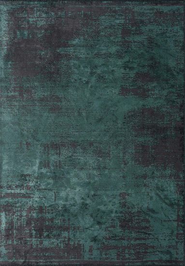 Floret  Green & Grey Abstract Modern Rug