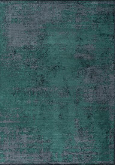 Floret Abstract Green & Grey Living Room Rug