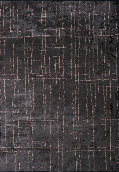 Black & Pink Opulenza Abstract Living Room Rug