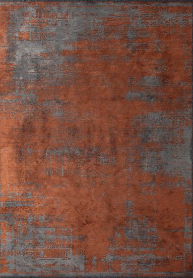 Floret  Modern Abstract  Brown & Grey Rug