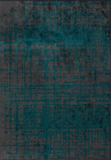 Tempest Abstract Grey & Blue Dining Room Rug