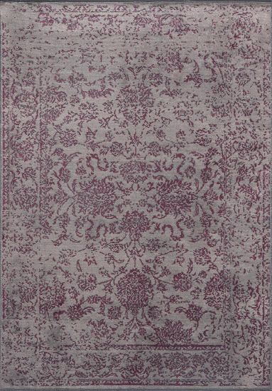 Cennog Grey & Red Vintage Area Rug