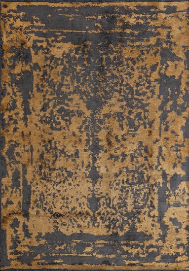 Abstract Yellow Loomlore Indoor Rug