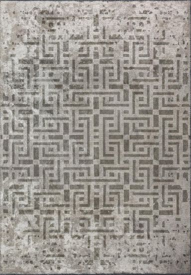 Solstice Grey & Brown Distressed Outdoor Rug
