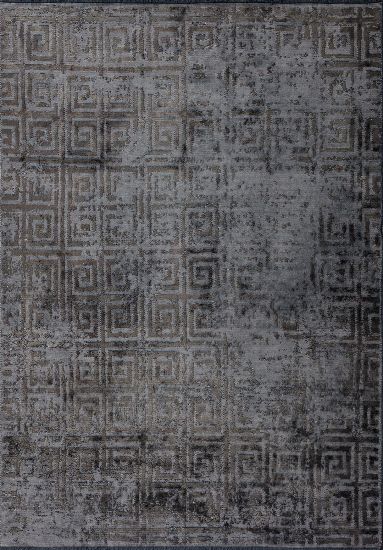 Wayworn Grey Geometric Outdoor Rug