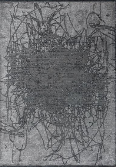 Abstract Grey Hearthglow Area Rug