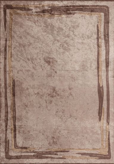 Gaelic Beige & Brown Bordered Rug