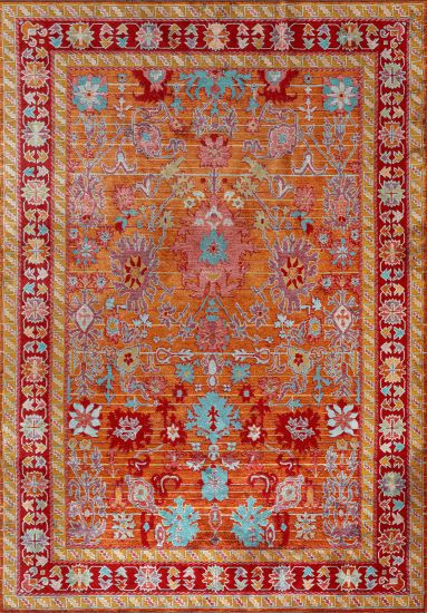 Multicolour Canvas Persian & Oriental Rug