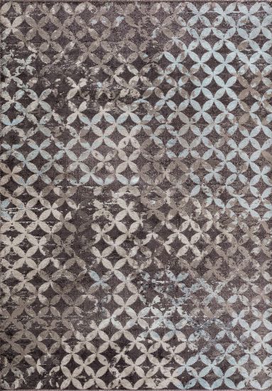 Horizon Brown Geometric Indoor Rug