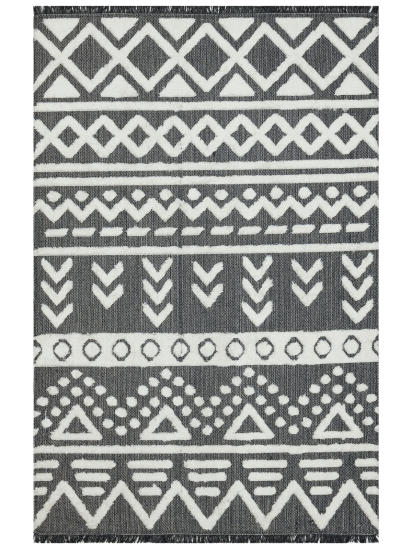 Aztec White & Black Modern Abode Area Rug