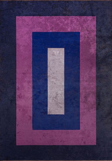 Kyoto Blue & Purple Geometric Area Rug