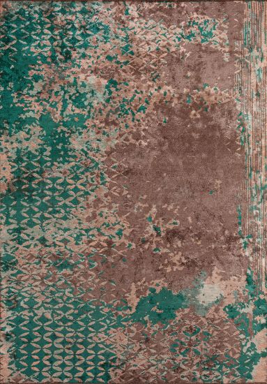 Abstract Brown Dune Outdoor Rug