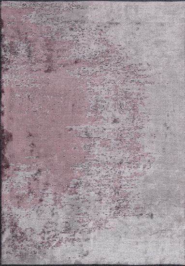 Nimbus Grey & Pink Abstract Living Room Rug
