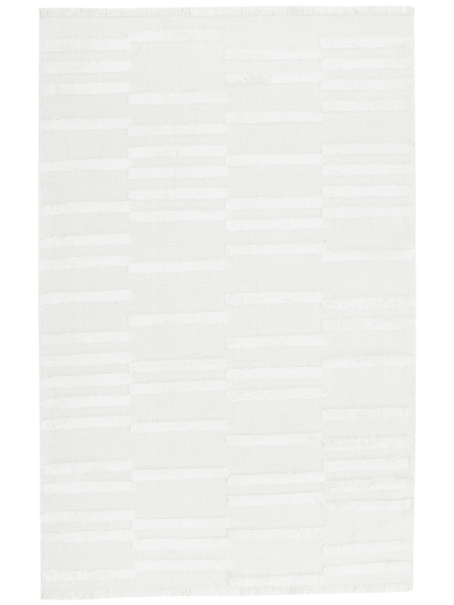 Modern White Abode Stripe Rug