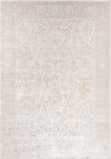Fluxie Beige & Cream Persian Bedroom Rug