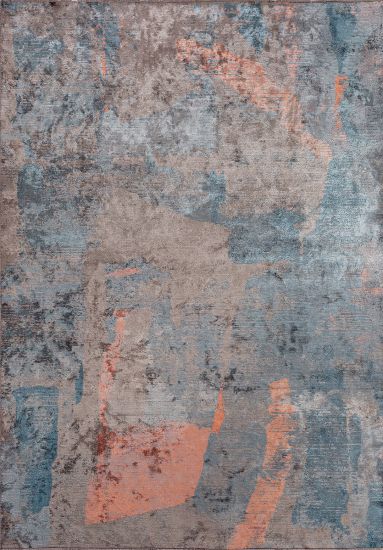 Dove Multicolour Abstract Living Room Rug