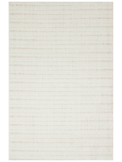 Creamy Soiree Stripe Living Room Rug