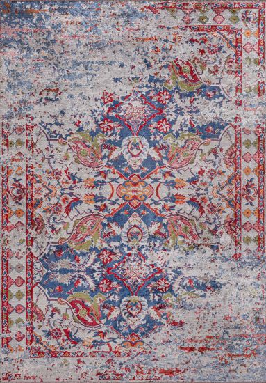 Traditions Multicolour Distressed Outdoor Rug