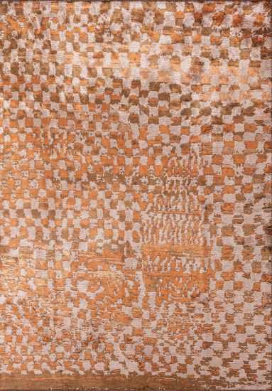 Escape Beige & Orange Abstract Rug