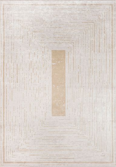 Kelpie Cream Bordered Bedroom Rug