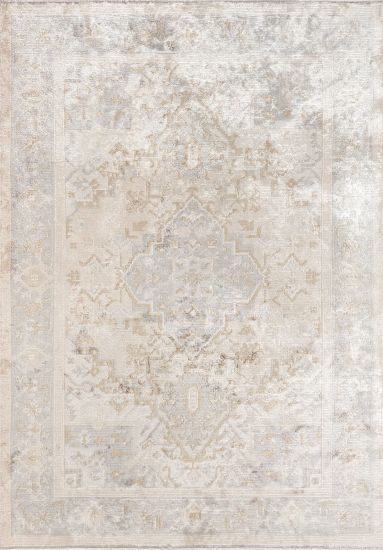 Dewdrop Cream Distressed Living room Rug