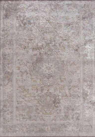 Dewdrop Grey & Beige Vintage Rug