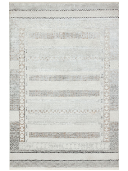Prairie Cream & Grey Abstract Living Room Rug