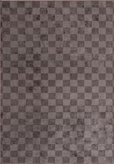 Geometric Grey & Brown Coastal Area Rug