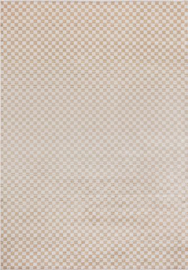 Delight Beige & Cream Geometric Modern Rug