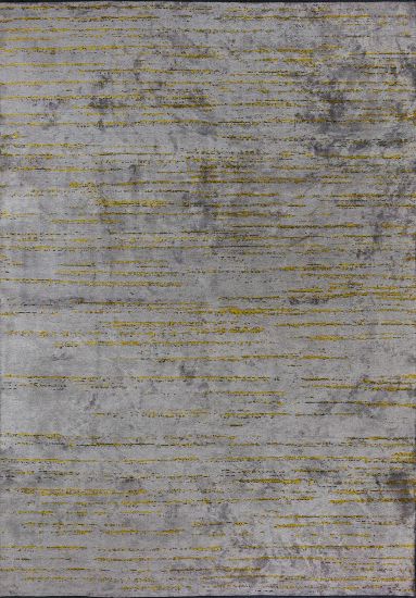 Cascade Grey & Yellow Abstract Area Rug