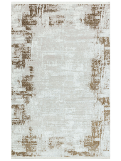 Maestro Cream & Brown Abstract Living Room Rug