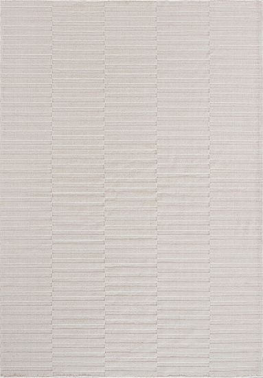 Kaleidoscope Cream Stripes Bedroom Rug