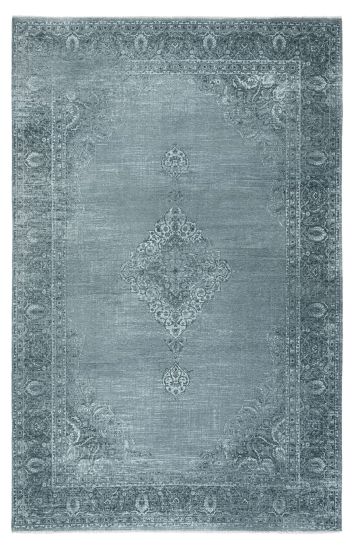 Enrapture Green Vintage Living Room Rug