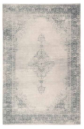 Angelic Beige & Black Vintage Bedroom Rug