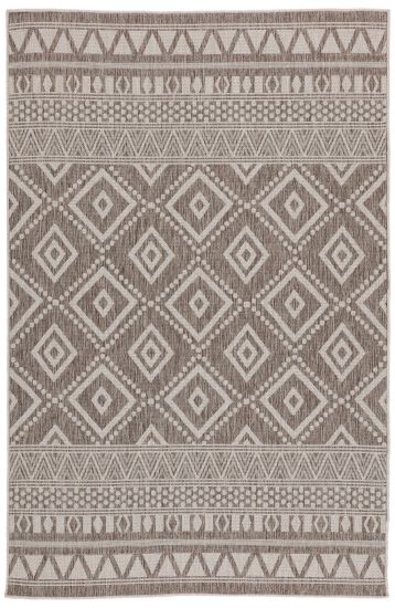 Flare Beige Aztec Living Room Rug