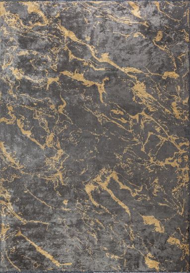 Haven Grey & Yellow Abstract Living Room Rug
