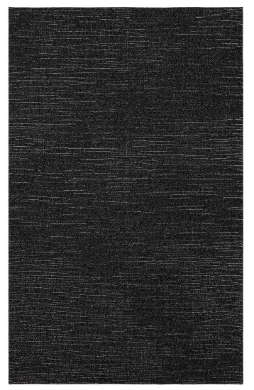 Flashy Black Plain Outdoor Rug