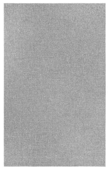 Flashy Grey Plain Living Room Rug