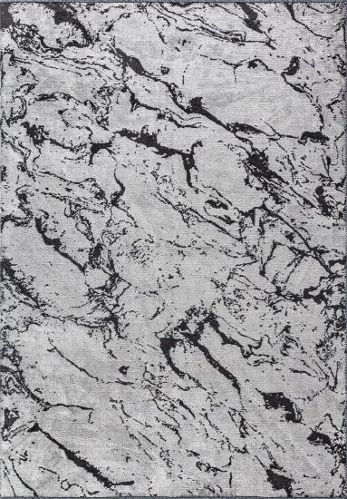 Haven Grey & Black Abstract Living Room Rug