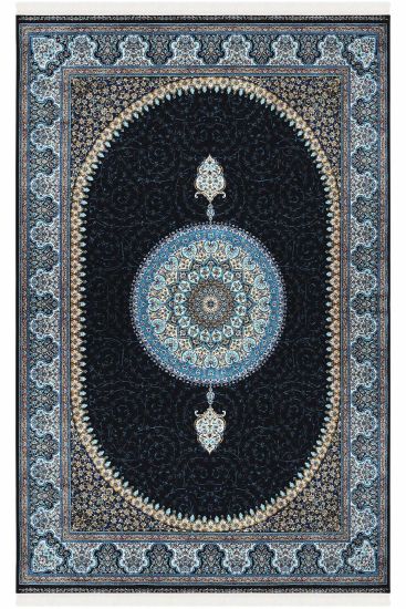 Zerabi85 Multicolour Oriental Bordered Living Room Rug