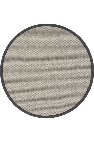 Sisal85 Plain Black Grey Living Room Rug