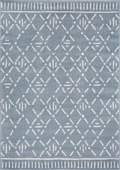 Celtic Grey & White Aztec Rug