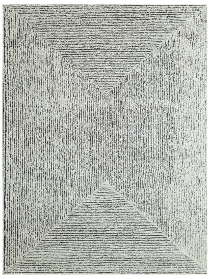 Tufted32 Cream Plain Patterned Bedroom Rug