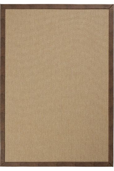 Sipatal Brown Jute & Sisal Bordered Outdoor Area Rug