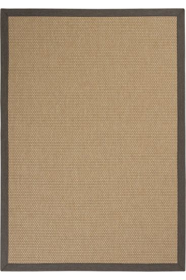 Sipatal Jute & Sisal Bordered Brown Outdoor Area Rug