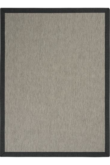 Sipatal Grey & Charcoal Chevron Bedroom Rug