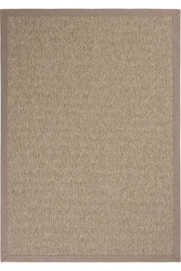 Brown Sipatal Jute & Sisal Bordered Outdoor Area Rug