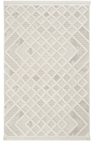 Arpeton Cream Geometric Area Rug