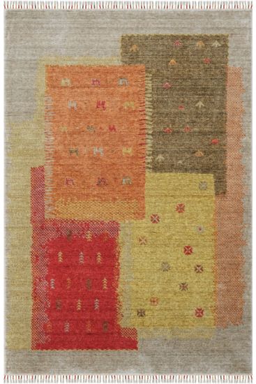 Gallipt Multicolour Modern Patchwork Indoor Rug