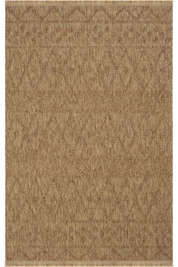 Haptir Jute & Sisal Trellis Brown Outdoor Area Rug